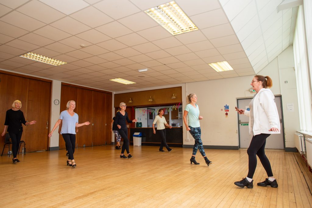 Tap dancing class